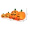 Costway 7.5' Halloween Inflatable 7 Pumpkins Patch W/LED Light Outdoor Garden Decoration